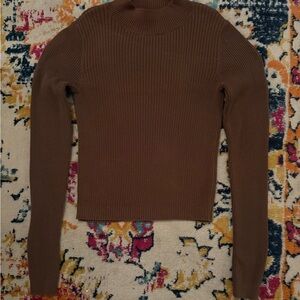 Brandy Melville Chocolate Long Sleeve Top